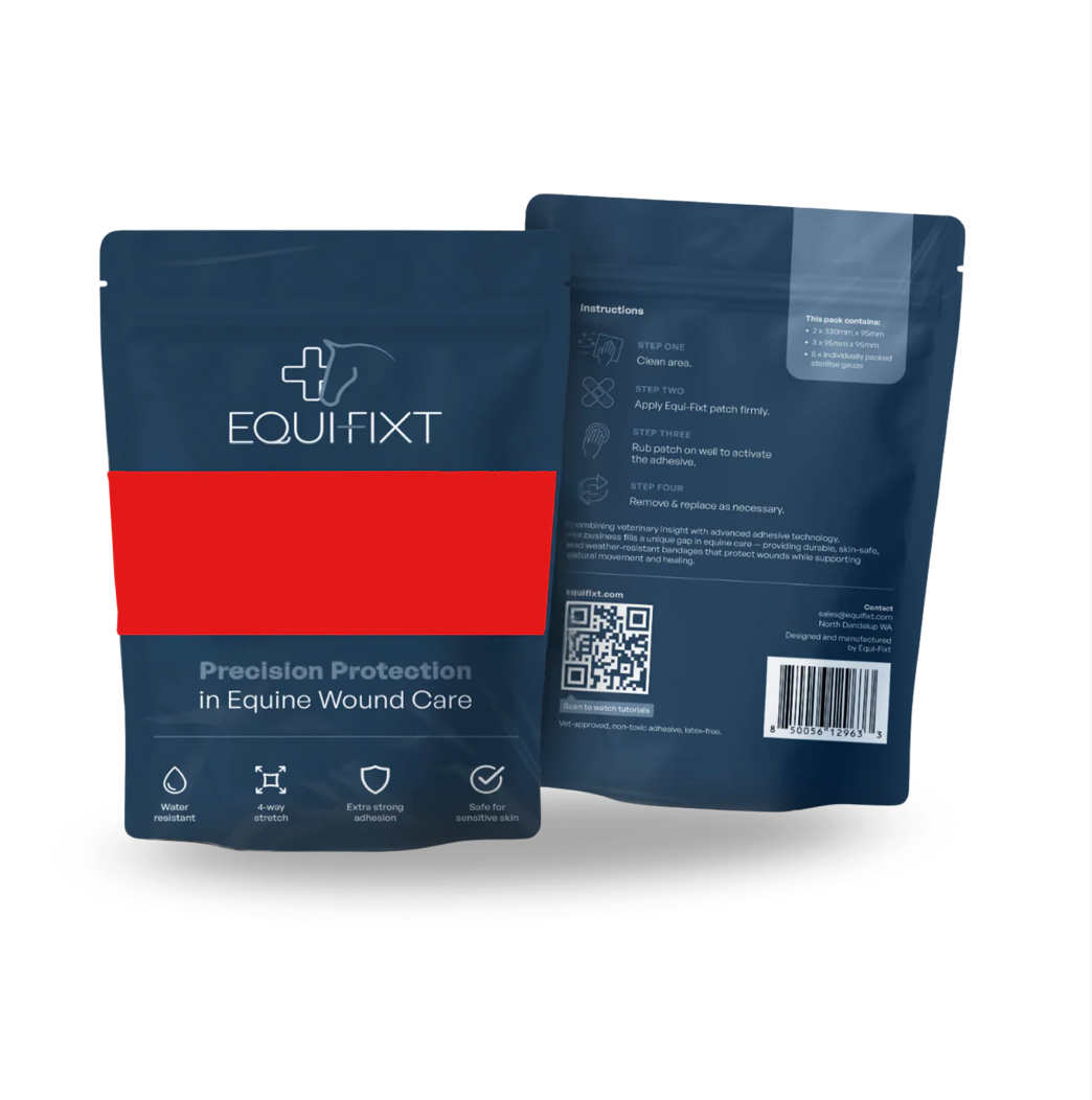 EQUI-FIXT package for equine wound care 