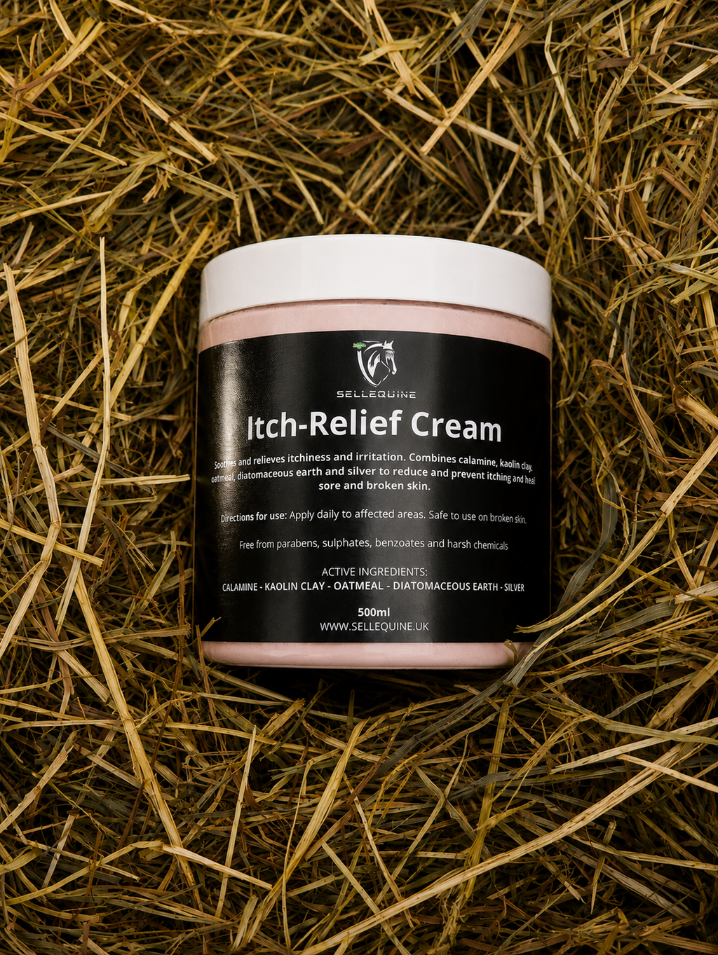 Horse itch relief cream for itchy and irritated skin