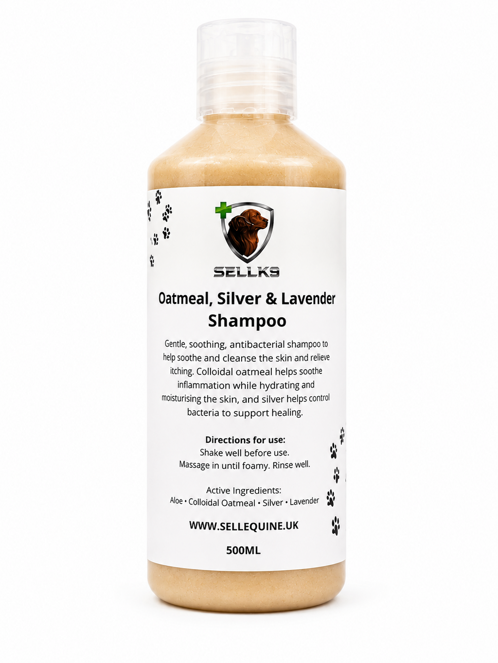 Sell-k9 soothing oatmeal dog shampoo for dry itchy and sensitive skin