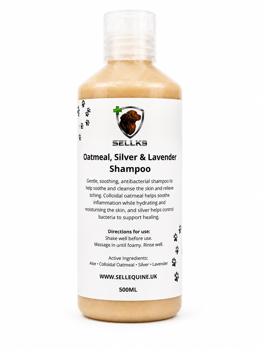 Sell-k9 soothing oatmeal dog shampoo for dry itchy and sensitive skin