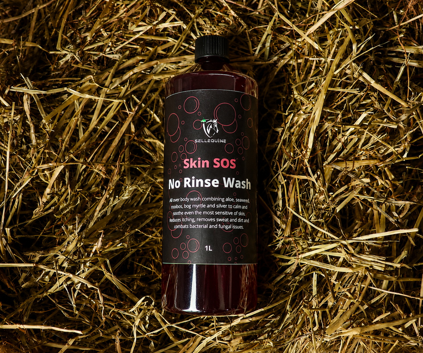 Sellequine horse no rinse wash for sweet itch and skin irritation